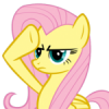 fluttershy rocks